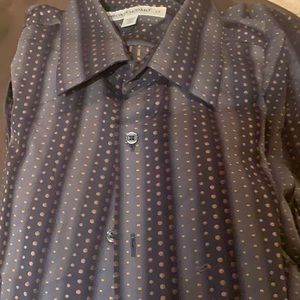 Men’s pronto uomo Long sleeve dress shirt size LT